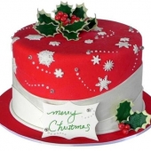 торт на рождество