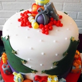 торт новогодний одноярусный 