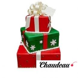 торт на новый год трехъярусный 