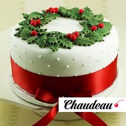 торт на новый год с лентой