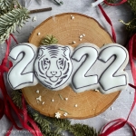 Имбирный пряник на Новый год ТИГРА IPNG0007723   