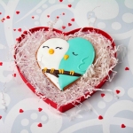 имбирный пряник сердце на день валентина