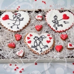 набор имбирных пряников на день валентина