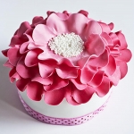 торт в форме цветка