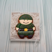 имбирный пряник к 23 февраля человечек