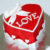 торт в виде сердца