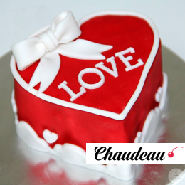 торт в виде сердца