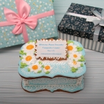 имбирные пряники на 8 марта в шкатулке