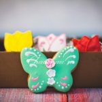 имбирный пряник на 8 марта в форме бабочки