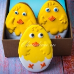 имбирные пряники на пасху цыпленок