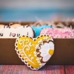 имбирный пряник в форме сердца