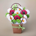 набор имбирных пряников на 8 марта в форме букета цветов