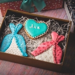 набор имбирных пряников на 8 марта в форме платья