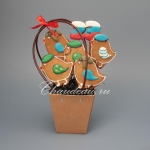 имбирные пряники на 23 февраля на палочке