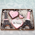 набор имбирных пряников на 14 февраля с эйфилевой башней 