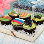 набор капкейков на 23 февраля