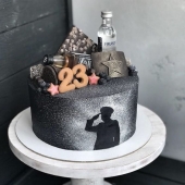 Торт «С 23 февраля»