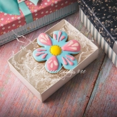 имбирный пряник на 8 марта в форме цветка