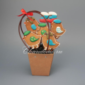 имбирные пряники на 23 февраля на палочке