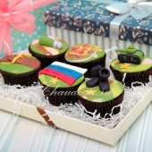 набор капкейков на 23 февраля