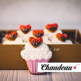 имбирный пряник в форме капкейка