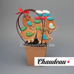 имбирные пряники на 23 февраля на палочке